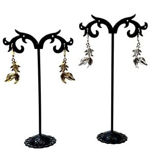 Artisan Charming Koi Fish Dangle Earrings in Gold or Silver NEW​